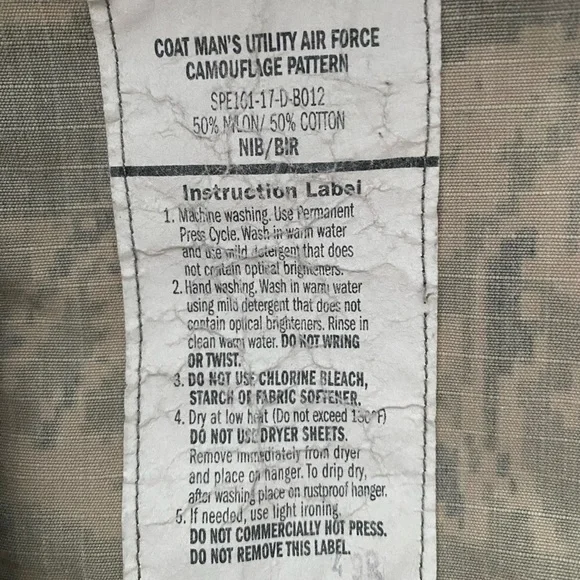 OCP Coat Man’s Utility Air Force Camouflage Pattern - Picture 4 of 10